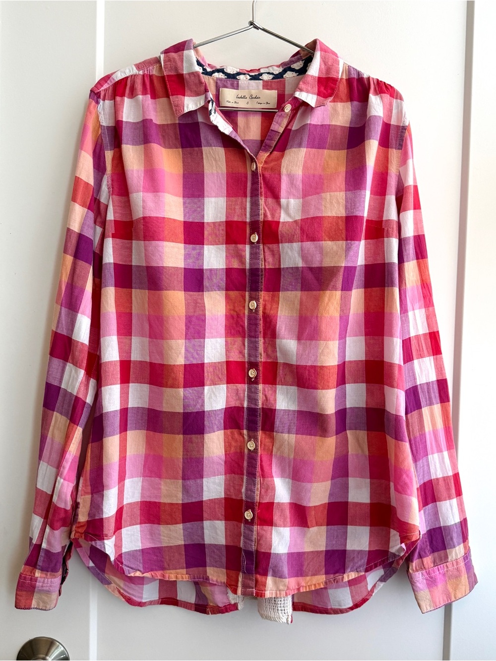 Anthropologie Plaid Button Down Shirt